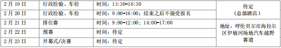  2025 中國(guó)汽車(chē)場(chǎng)地(dì)越野（冰雪(xuě)）錦标賽呼倫貝爾站(zhàn) 參賽指南(nán)五